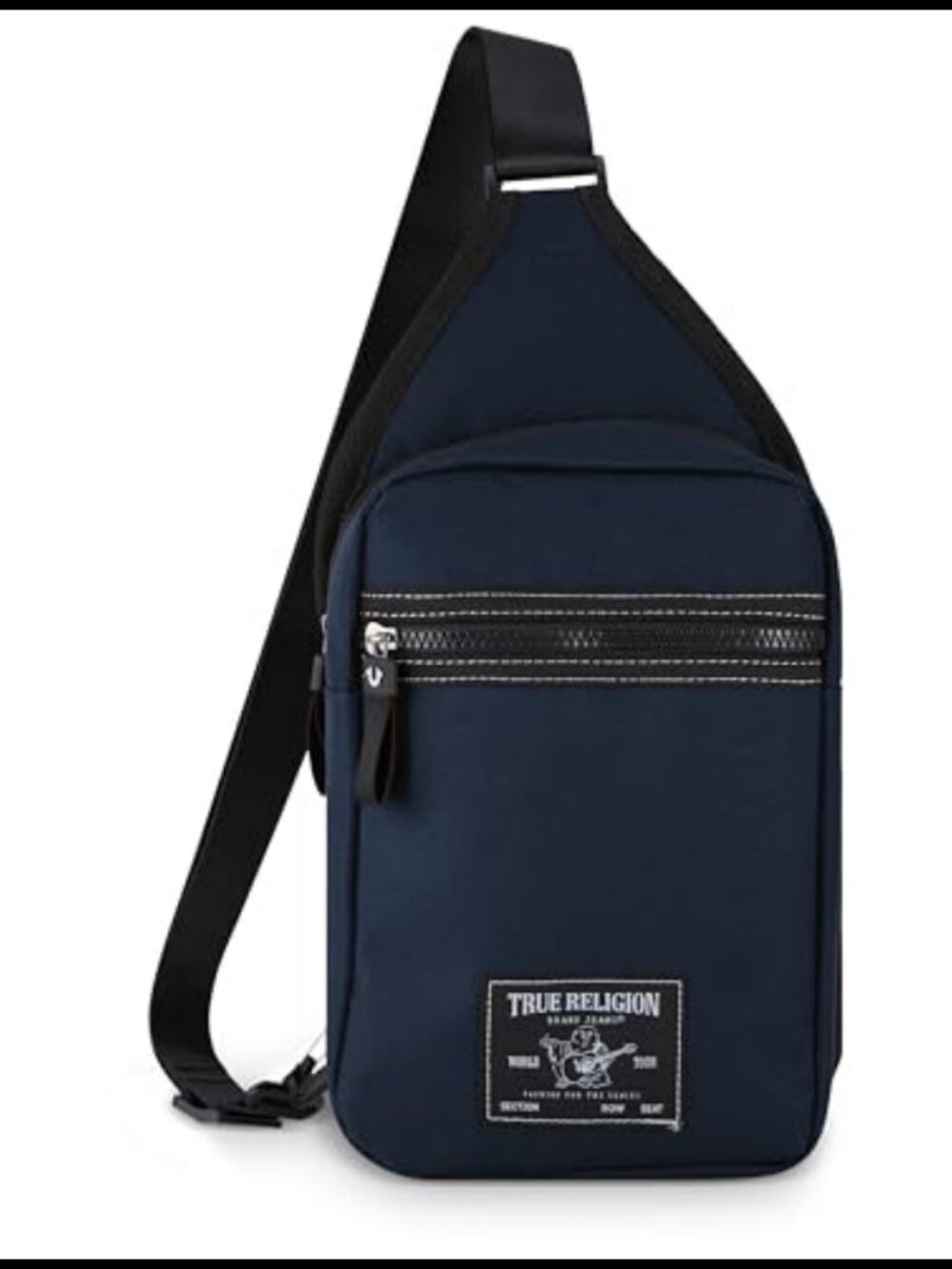 True Religion Crossbody Sling Bag Zip Compartments Men Everyday